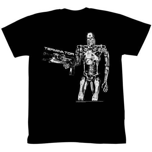 Terminator Boom Black Adult T-Shirt