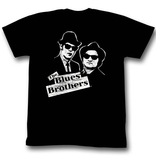 Blues Brothers Black and White Adult T-Shirt