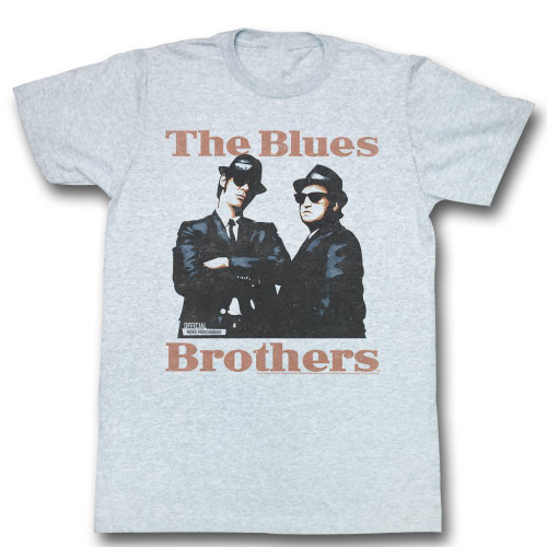 Blues Brothers Gray Adult T-Shirt