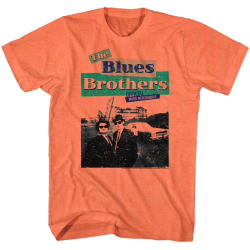 Blues Brothers Orange Heather Adult T-Shirt