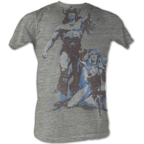 Conan The Barbarian Vintage Gray Heather Adult T-Shirt