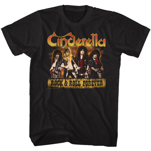 Cinderella Dudes Forever Black Adult T-Shirt
