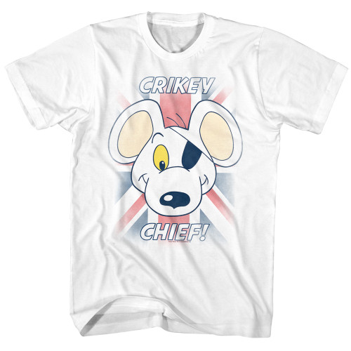 Danger Mouse Crikey Chief White Adult T-Shirt