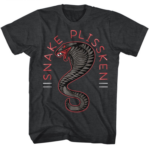 Escape From New York Snake Top Black Heather Adult T-Shirt