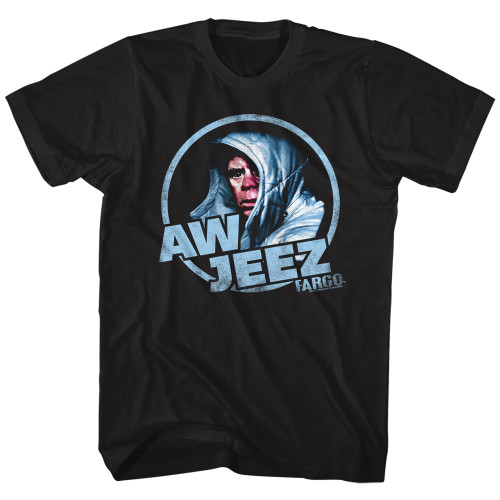 Fargo Aw Jeez Black Adult T-Shirt