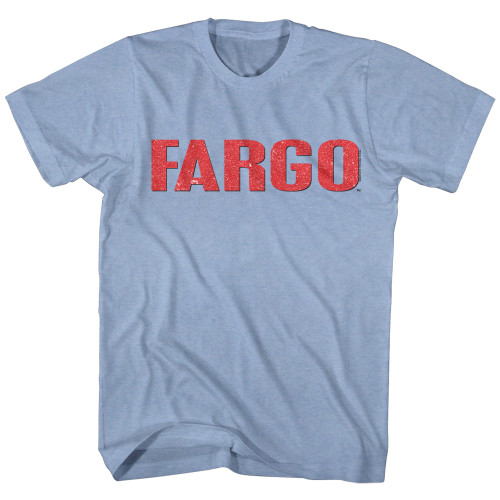 Fargo Logo Light Blue Heather Adult T-Shirt