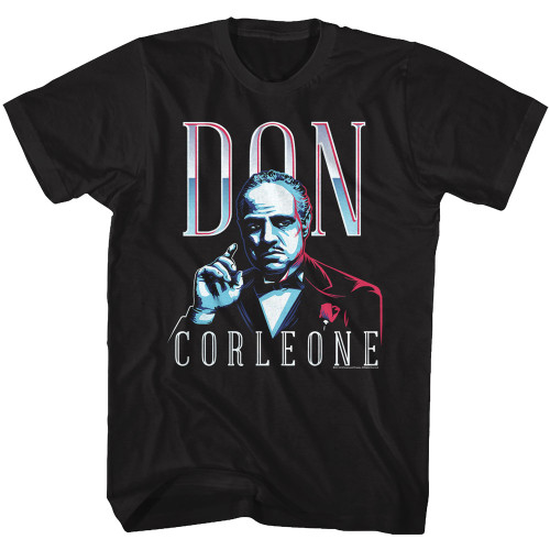 Godfather Don Corleone Black Adult T-Shirt