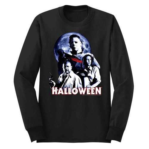 Halloween Ensemble Black Adult Long Sleeve T-Shirt