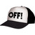 OFF! Logo Adjustable Trucker Hat Black Logo