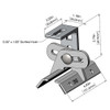 Trapezoidal metal roof bracket S-5-ProteaBracket