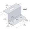 VersaBracket metal roof mount 1.8 inch tall