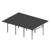 Solar Carport Mount for 36 Panels Chiko USA Maximo 185 CK-4P-CPT-STL-BLK-3-CAR-HWSN