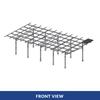 4-car Solar Carport-Canopy, heavy loads 60 PSF 185 MPH, fixed 5 deg tilt