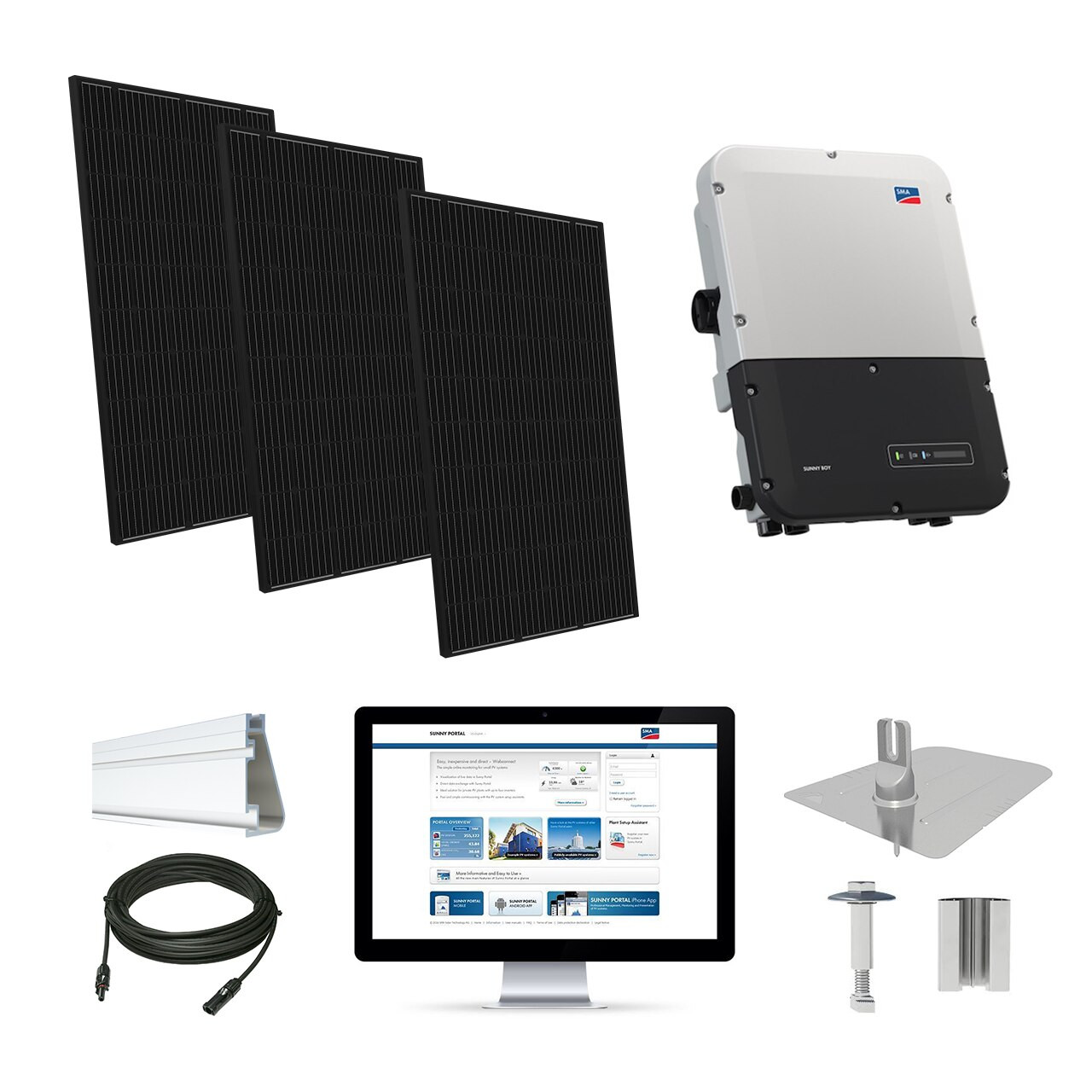 10 2kw Solar Kit Mission 310 Sma Inverter Mse310sq8t