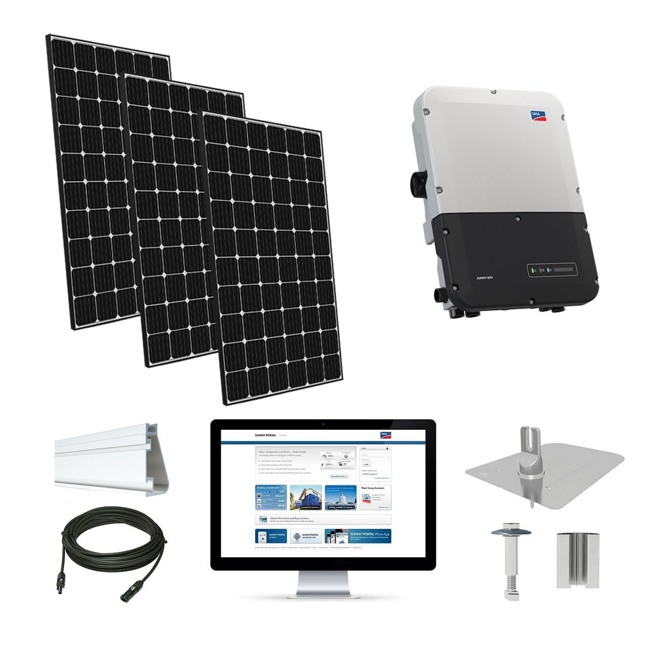 9 4kw Solar Kit Peimar 315 Sma Inverter Sg315m