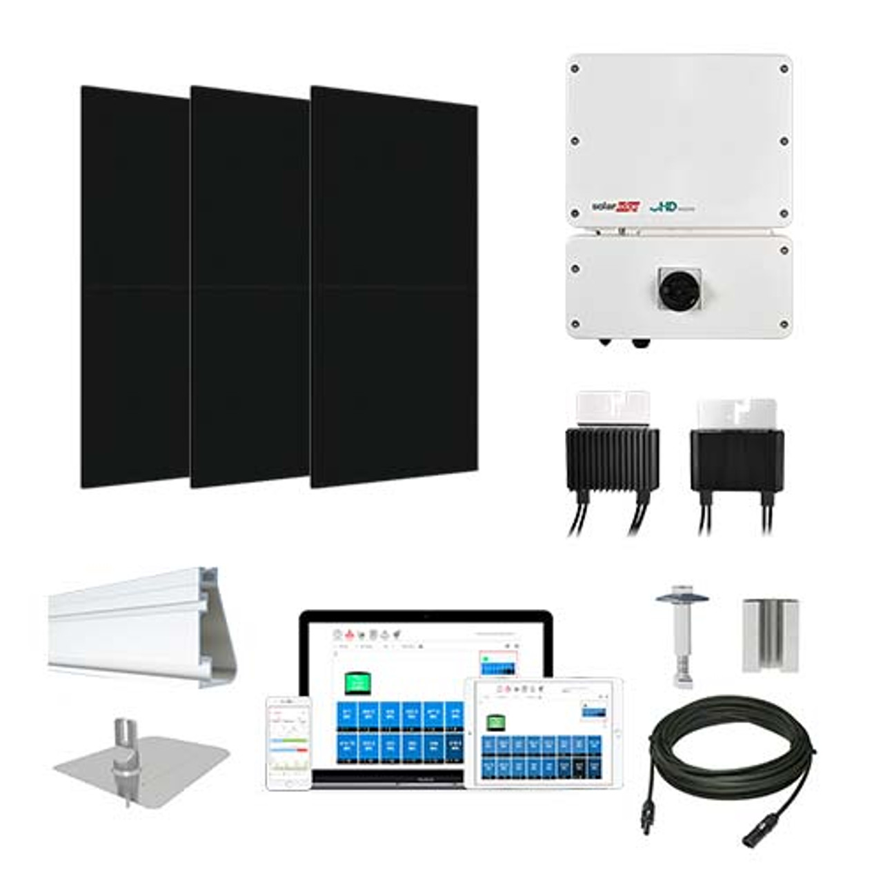 Base Kit 3 Off-Grid 9.6kW Residential Solar Power System