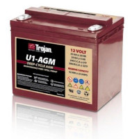 0.4 kWh Trojan Deep-Cycle Sealed AGM Battery U1-AGM, Insert Terminal 