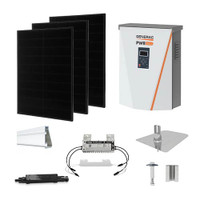 Solaria 400 Black Generac hybrid inverter Solar Kit