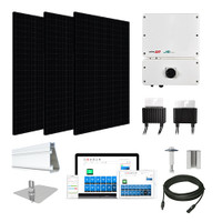 Mission Solar 430 All-Black XL SolarEdge HD Inverter Solar Kit