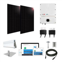 30 kW solar kit Mission 435 black, SolarEdge Hub inverter MSE435-30kW-SolarEdge
