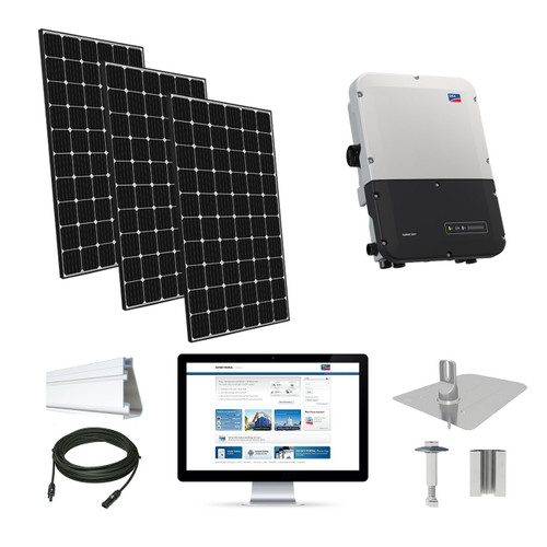 10.3kW solar kit LG 370, SMA inverter