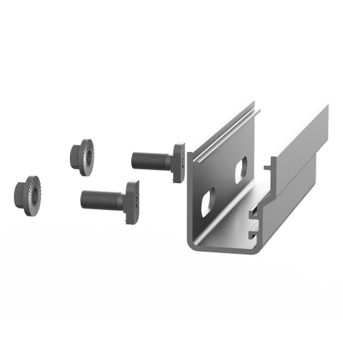 Structural Rail Connector Set - RailConn CR 48-X,48-XL, Struct Set, Mill Finish