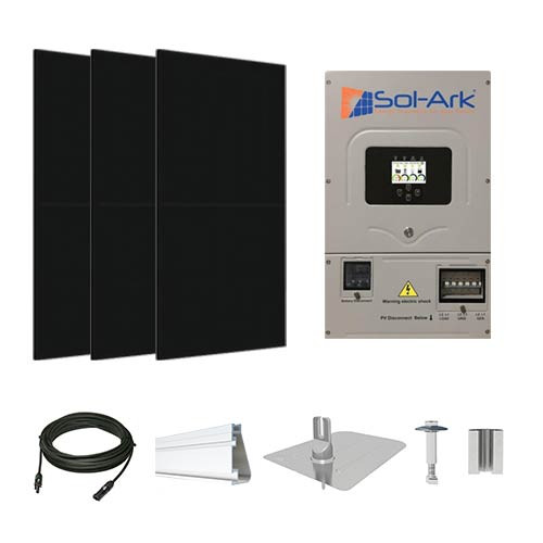 Silfab 400 All-Black XL Sol-Ark Inverter Solar Kit