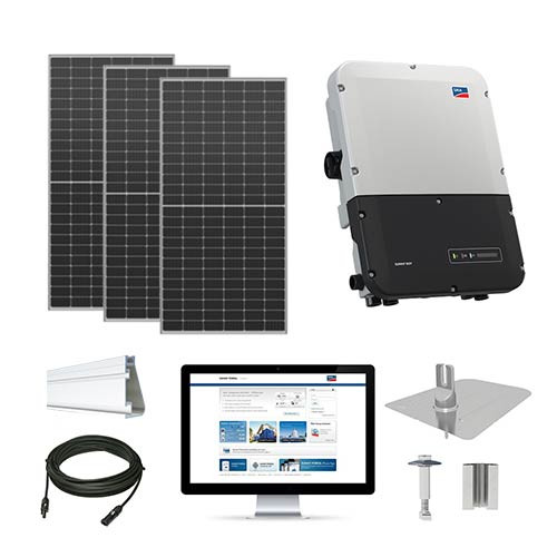 Q.Cells 485 XL bi-facial SMA Inverter Solar Kit