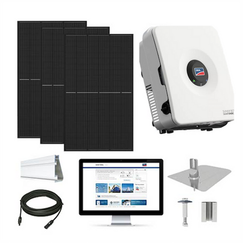 12kW solar kit Jinko 425 black TopCon, SMA Smart hybrid inverter JKM425-12kW-SMA 12kW solar kit Jinko 425 black TopCon, SMA Smart hybrid inverter JKM425-12kW-SMA