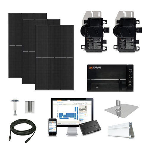 30.1kW solar kit Jinko 425 black TopCon, Enphase hybrid micro-inverter JKM425-30kW-Enphase