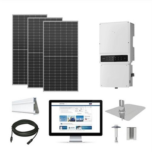 40.1kW solar kit Axitec 590 XXL bi-facial, GoodWe inverter AX590-40kW-GoodWe