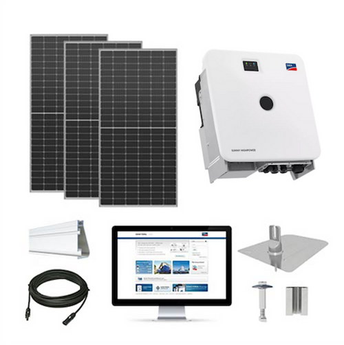 1 Mega-Watt solar kit Axitec 590 XXL bi-facial, SMA Peak 3-phase inverter AX590-1mW-SMA