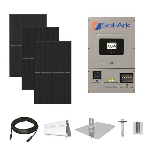 25.2kW solar kit Peimar 450, Sol-Ark hybrid inverter DR450-25kW-SolArk