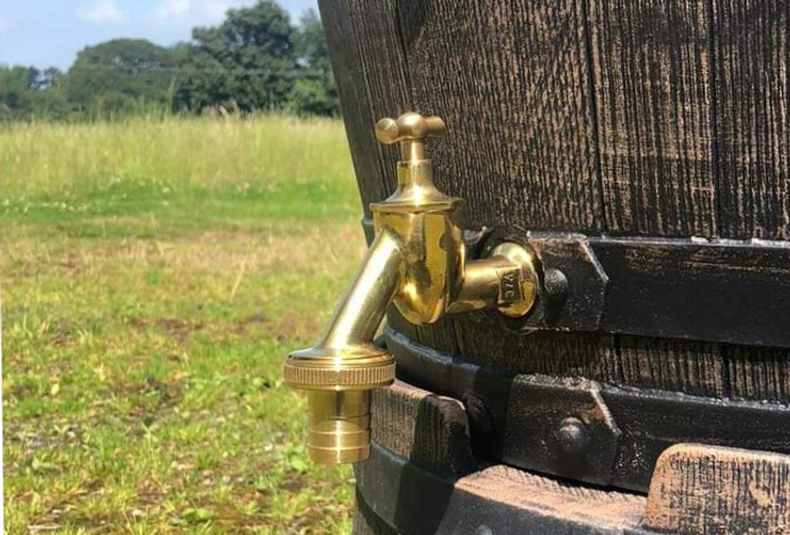 Brass taps...