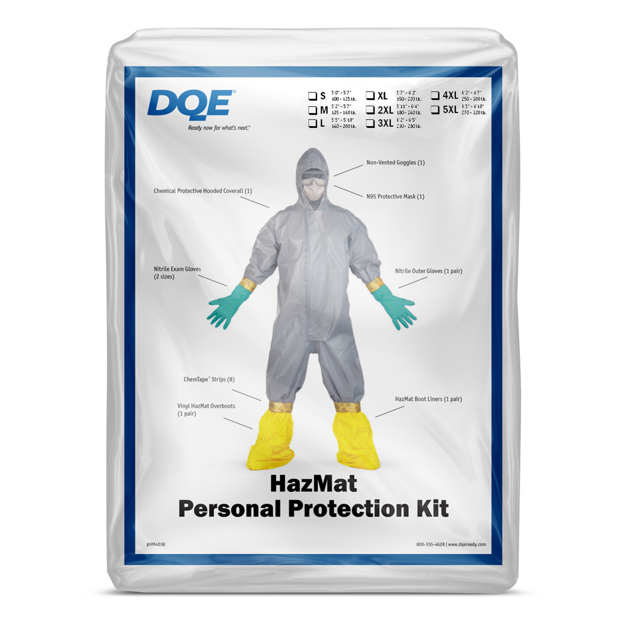 HazMat Personal Protection Kit - DQE