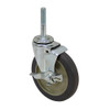 5" x 1" JARVIS Swivel Threaded Stem Caster with Brake  5-27-211GBRKNOAPP [700638]