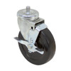 5" X 1-1/4" JARVIS Swivel Threaded Stem Caster  5-36P-105 BRK PA 1/2-13 X 3/4 [700641]
