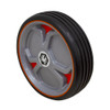7.75 x 2.125 Black Rubber Tire w/ Orange Plastic Rim [700661]