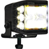 12-24 Volt DC 4" Wide LED Edgeless Clear Flood Light with Amber Strobe Buyers Products 1492242 [501622]
