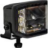 12-24 Volt DC 4" Wide LED Edgeless Clear Flood Light with Amber Strobe Buyers Products 1492242 [501622]