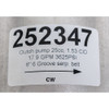 1.53 cu  in  Hydraulic Clutch Pump w/ 6" Six Groove Serpentine Belt Pulley Bailey 252347 [906697]