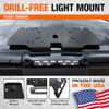Drill-Free Light Bar Cab Mount for 2015+ Ford F-150 and 2017+ F250/F-550 Trucks  Buyers Products 8895553 [12-1116-16]