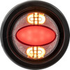 2" 14 LED Amber/Red Round Recessed Combination Marker/Strobe Light Buyers Products 5622001 [501648]
