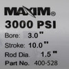 3x10x1.5 Double Acting Hydraulic Cylinder Maxim 400528 [906772]