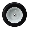 18x8.50-8LP Flat Free Wheel Tire Assembly w/ White Steel Rim Jescraft WHL-18FF8 [700777]