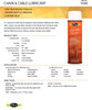 CC-14 Chain and Cable Lubricant  Verax Chemical Company 1040
