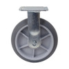 Side View 8" x 2" Rigid Plate Caster Jescraft CTR-8PLR