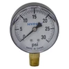 30 PSI Pressure 2-1/2" Dia. Dry Lower Mount 1/4" NPT Gauge