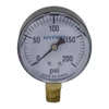 200 PSI Pressure 2-1/2" Dia. Dry Lower Mount 1/4" NPT Gauge