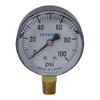 100 PSI Pressure 2-1/2" Dia. Dry Lower Mount 1/4" NPT Gauge